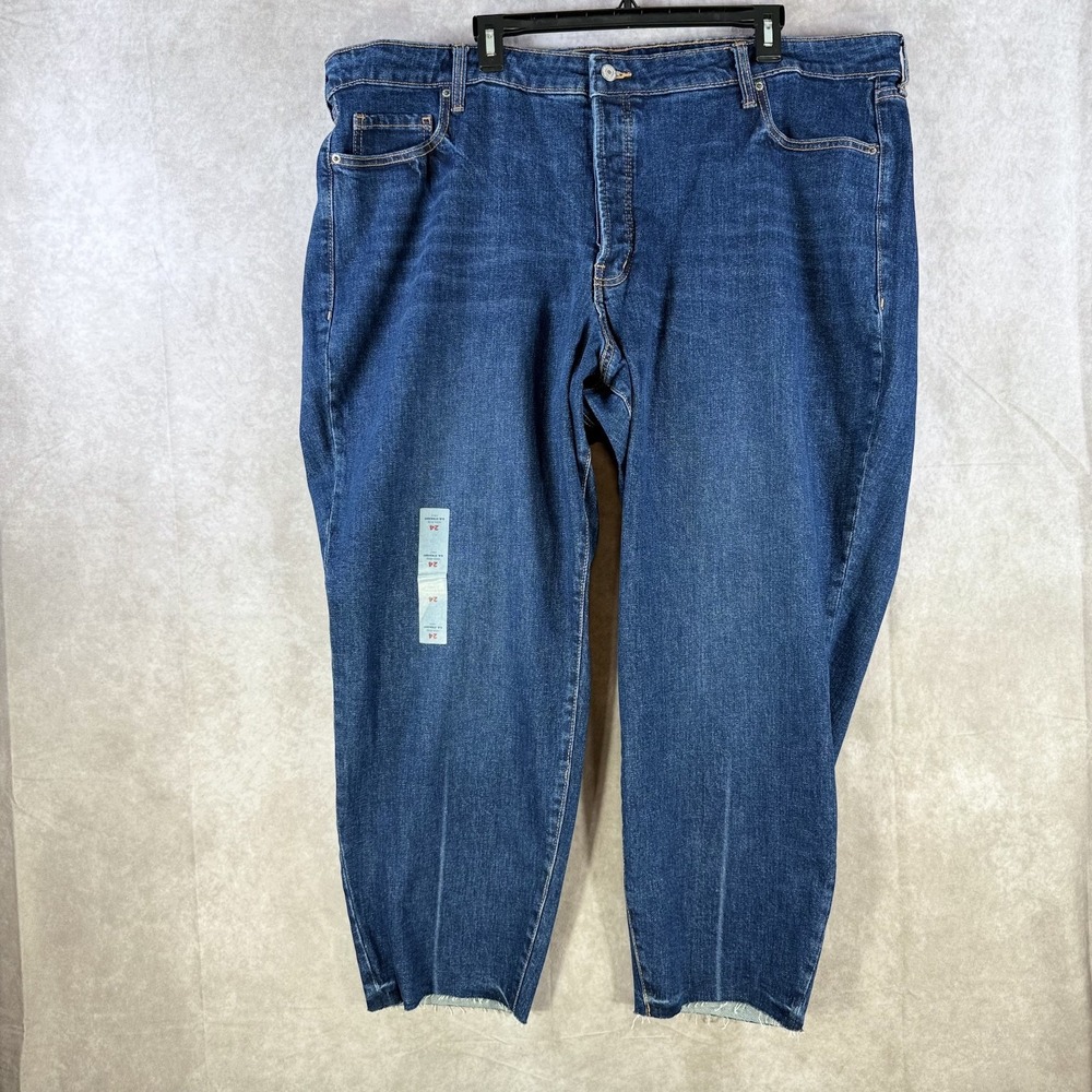 Old‎ Navy Women High Rise OG Straight Leg Button Fly Jeans Size 24 Ankle NWT